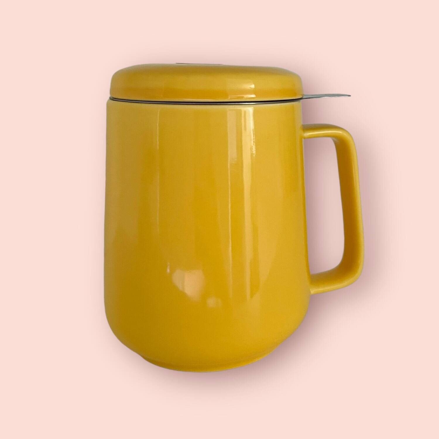 Yellow Peak Ceramic Cup Infuser 580ml