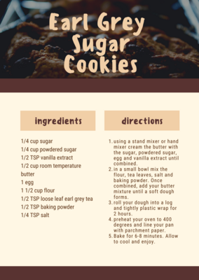 Earl Grey Sugar Cookies