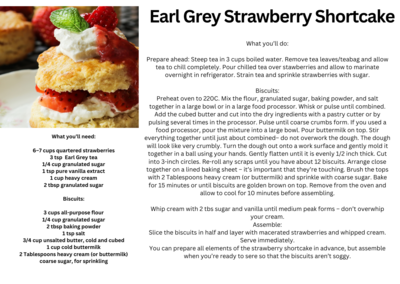 Earl Grey Strawberry Shortcake