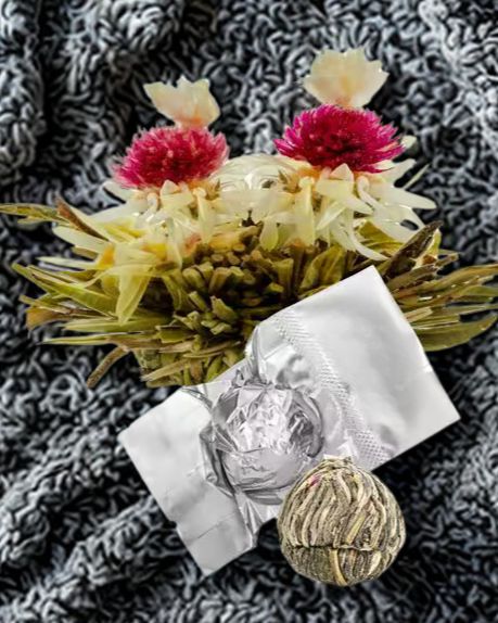 Double Pineapple Blooming Tea Ball