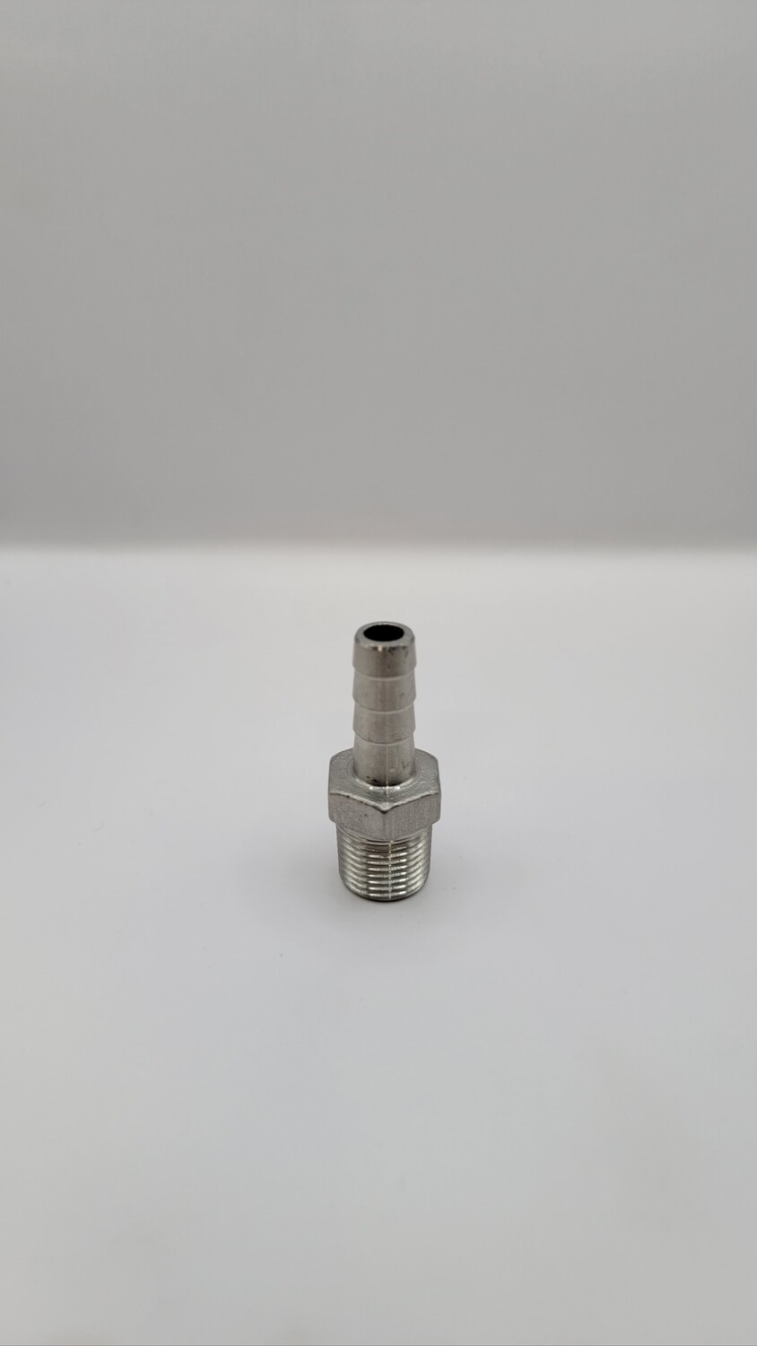 304 SS Hose barb 3/8" x 3/8"