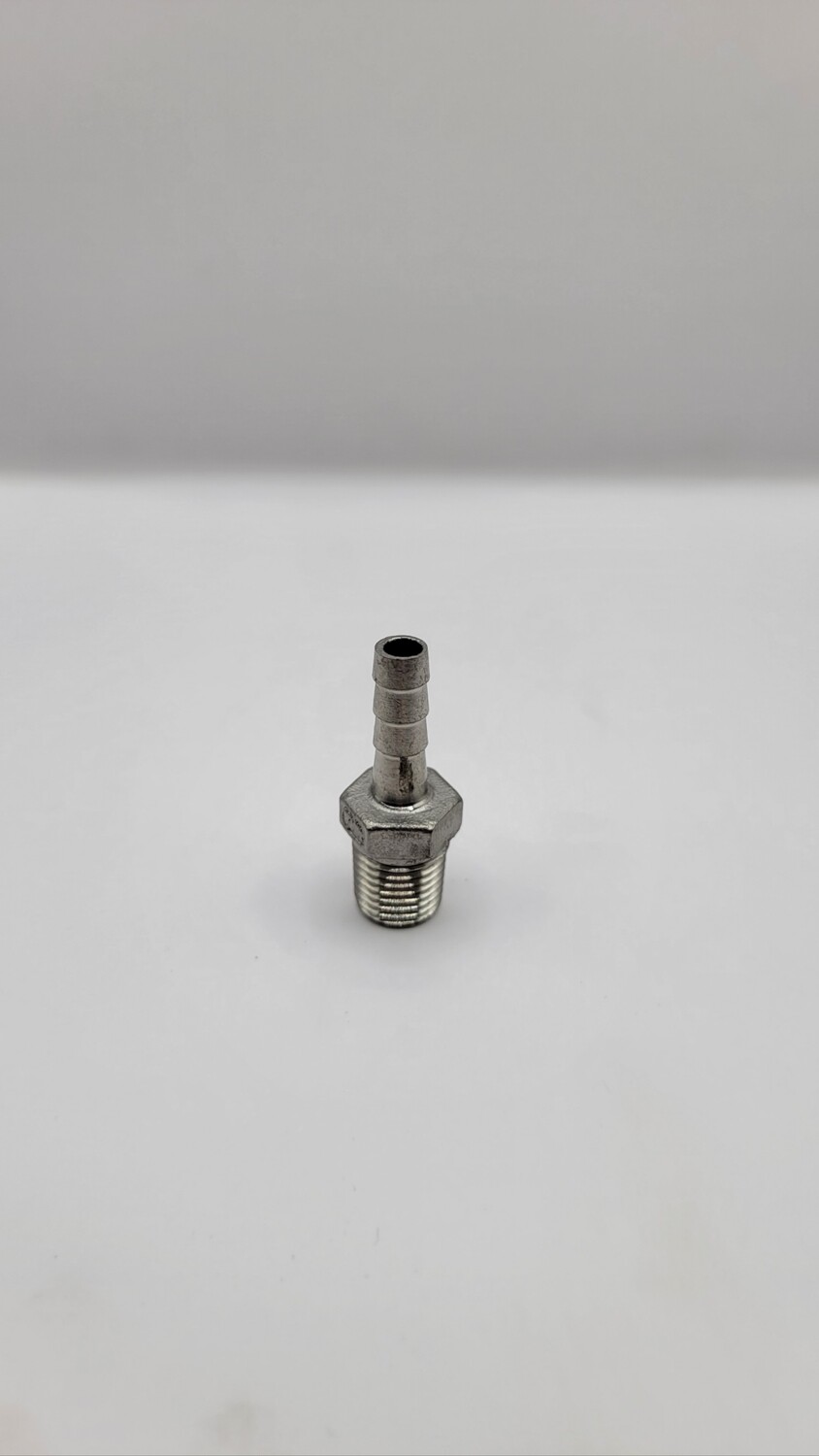 1/4" x 1/4" SS Hose Barb
