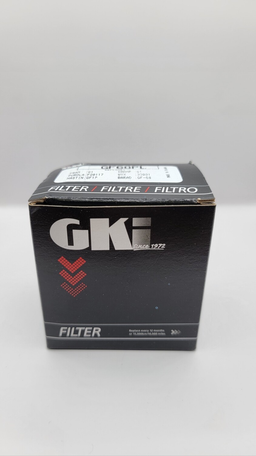 Fuel filter, Plastic clear 1/4"