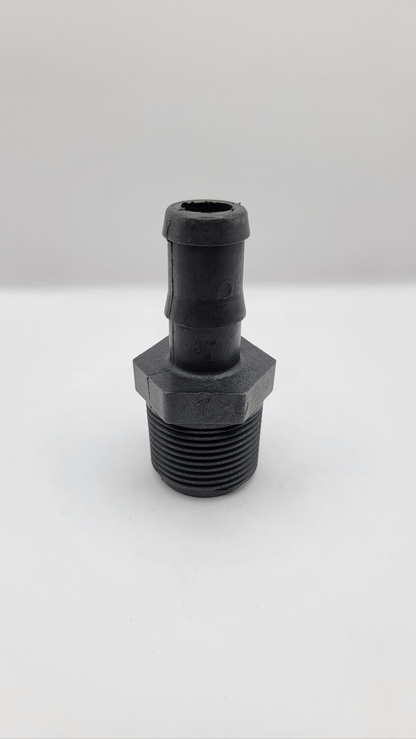 1" MPT x 3/4" Barb HB100-075