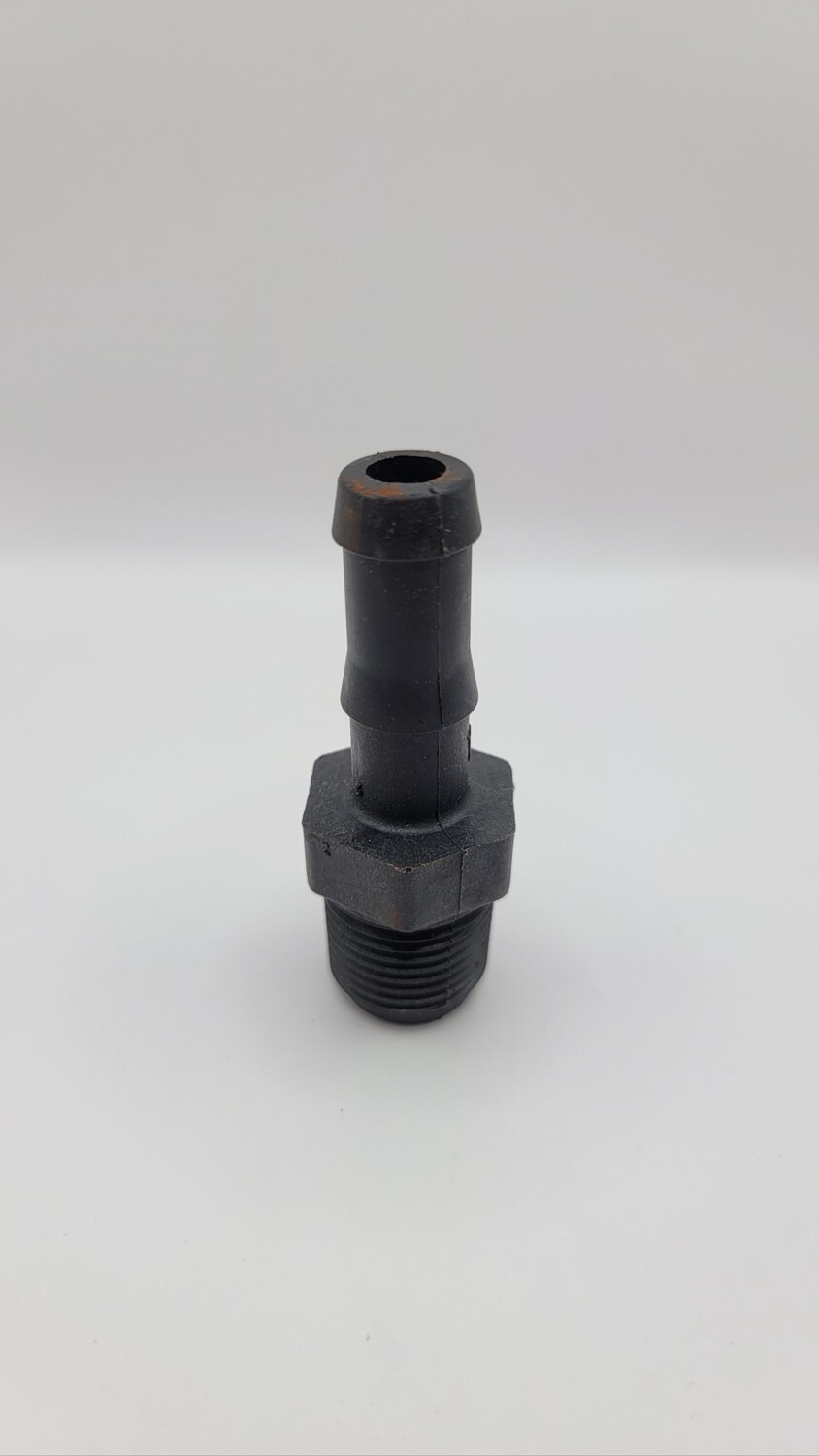 Poly Hose Barb 1" MPT x 1" Barb