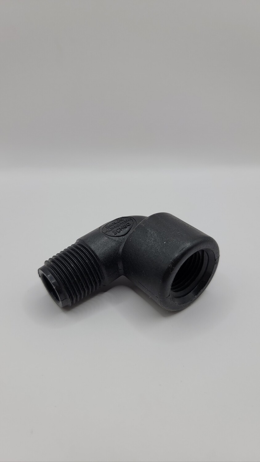 1/2" Poly Street Elbow- 90 degre
