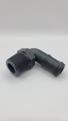 3/4" MPT x 3/4" Barb 90 degree