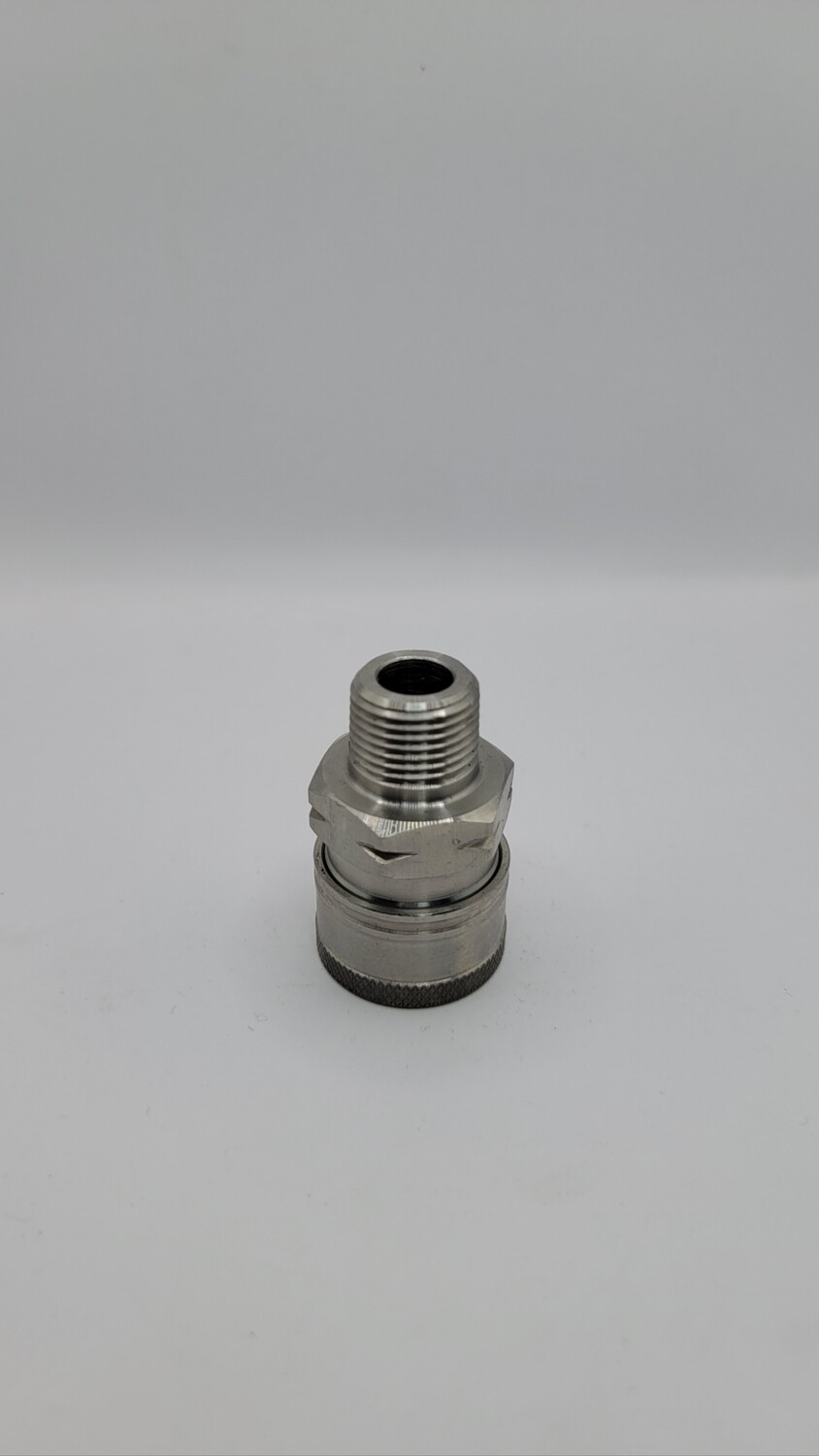 QC Socket 3/8" MNPT S.S.