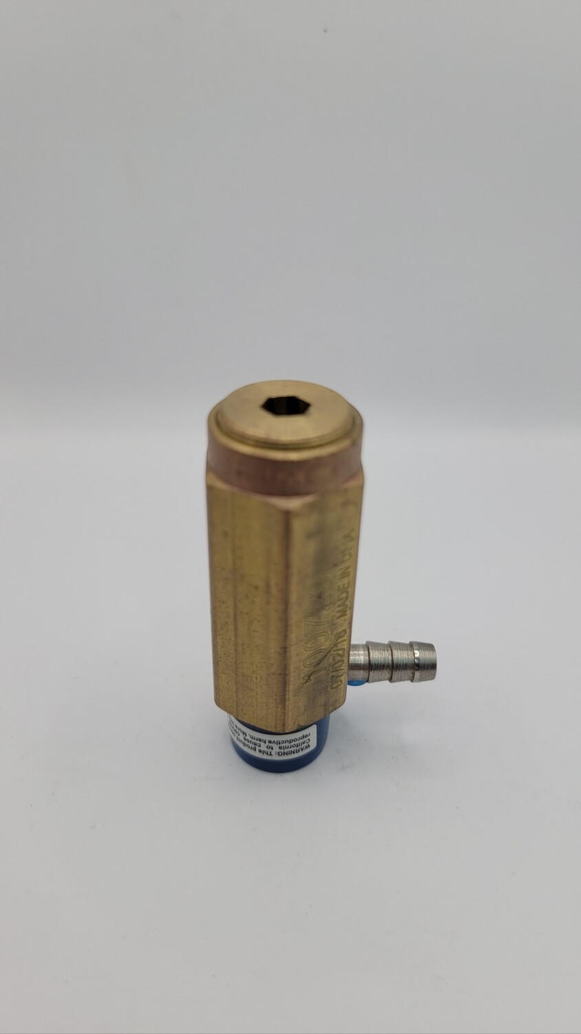 Safety Relief Valve 100723 w/ barb, 6 gpm