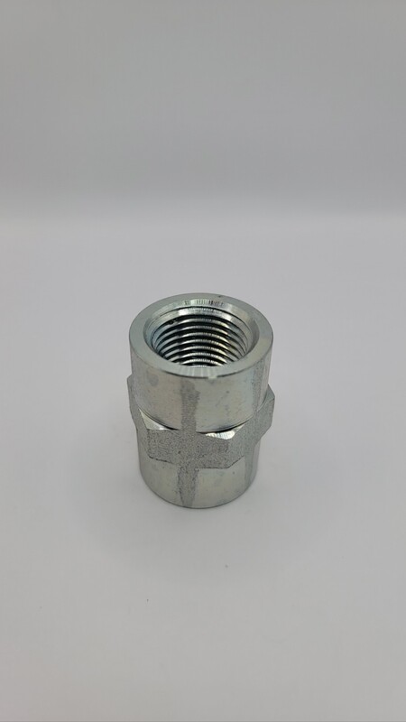Steel HEX Coupler 1/2" FPT
