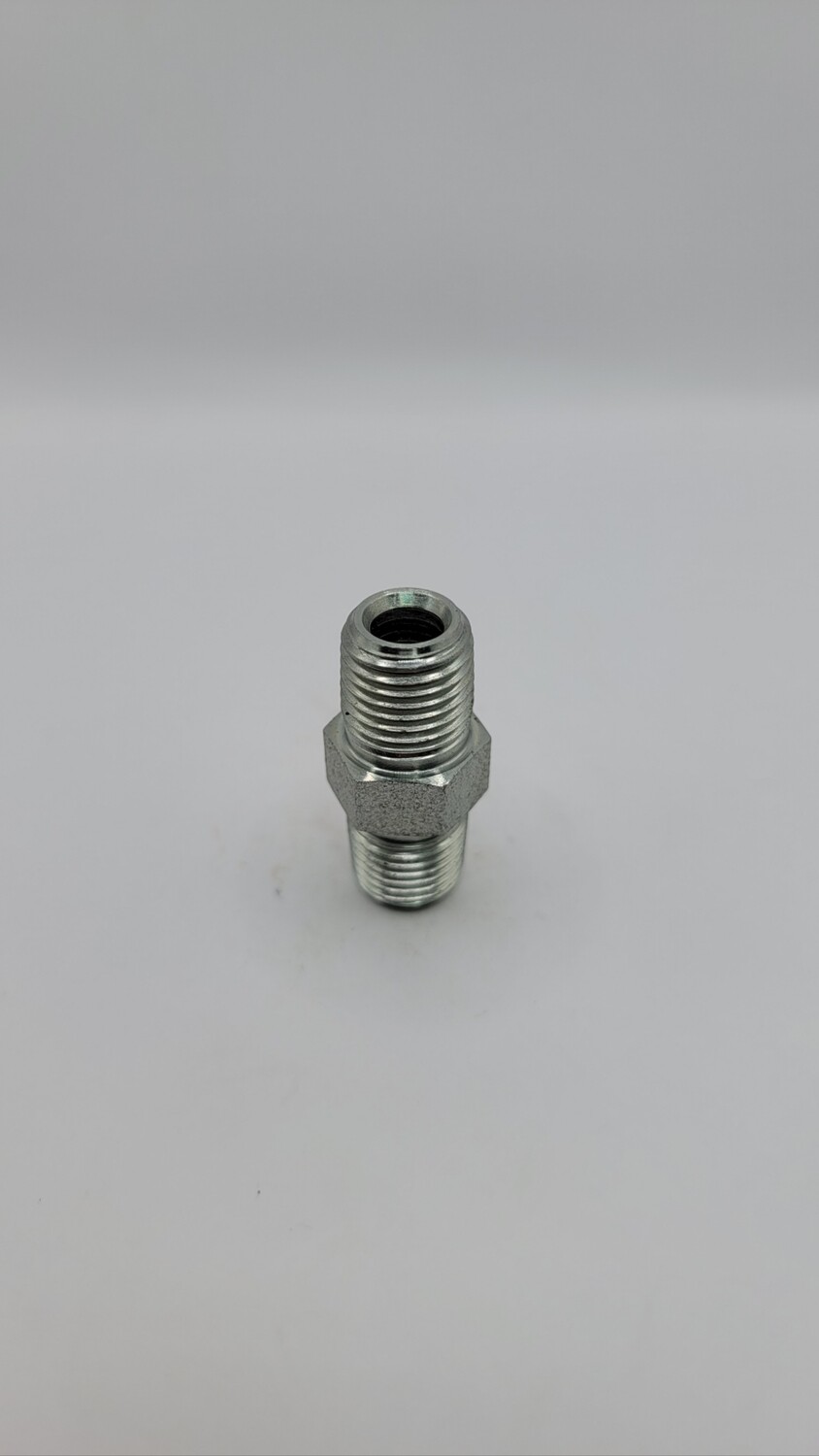 Steel Hex Nipple 1/4 MPT