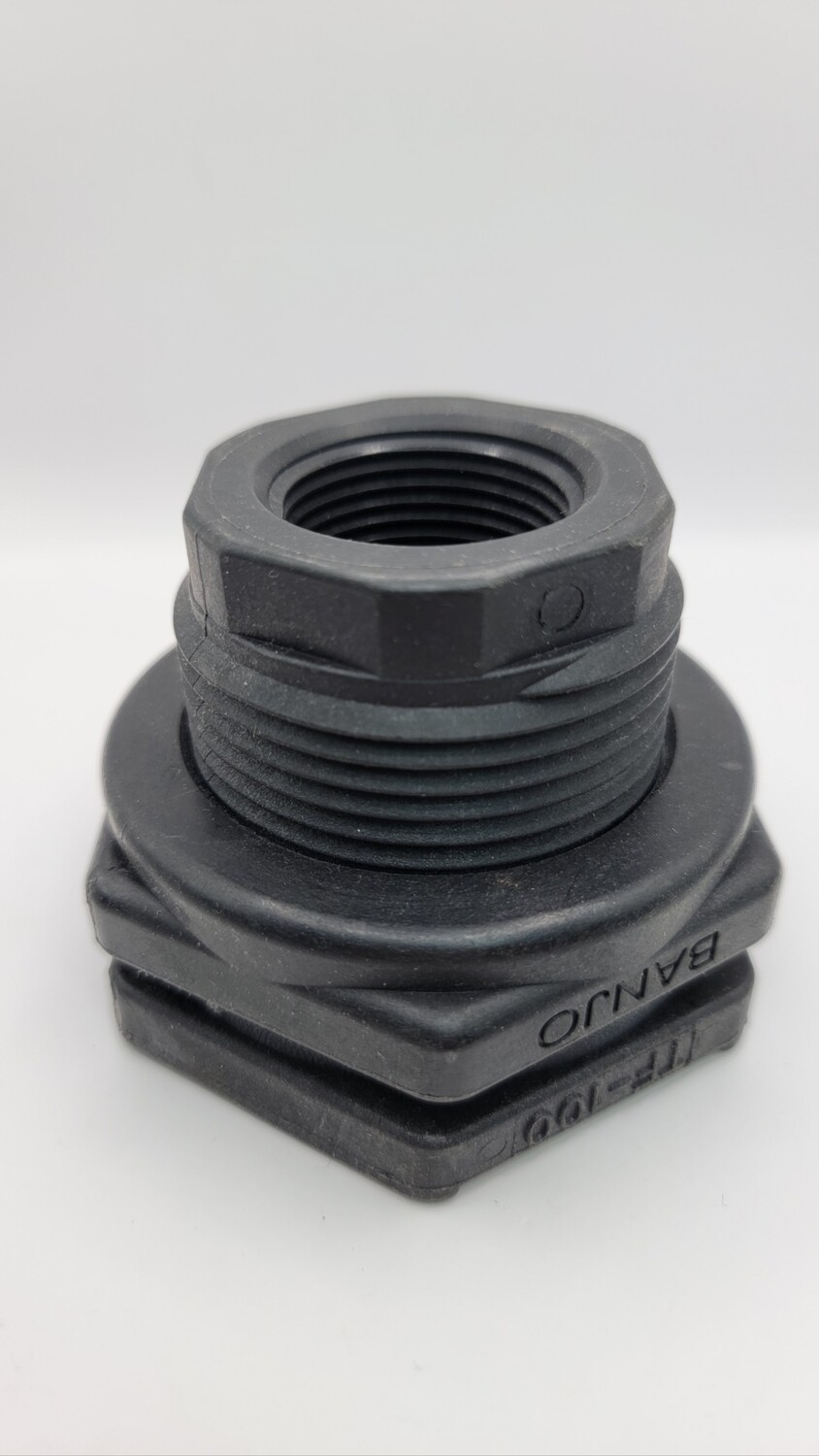 Poly 1" BulkHead Fitting