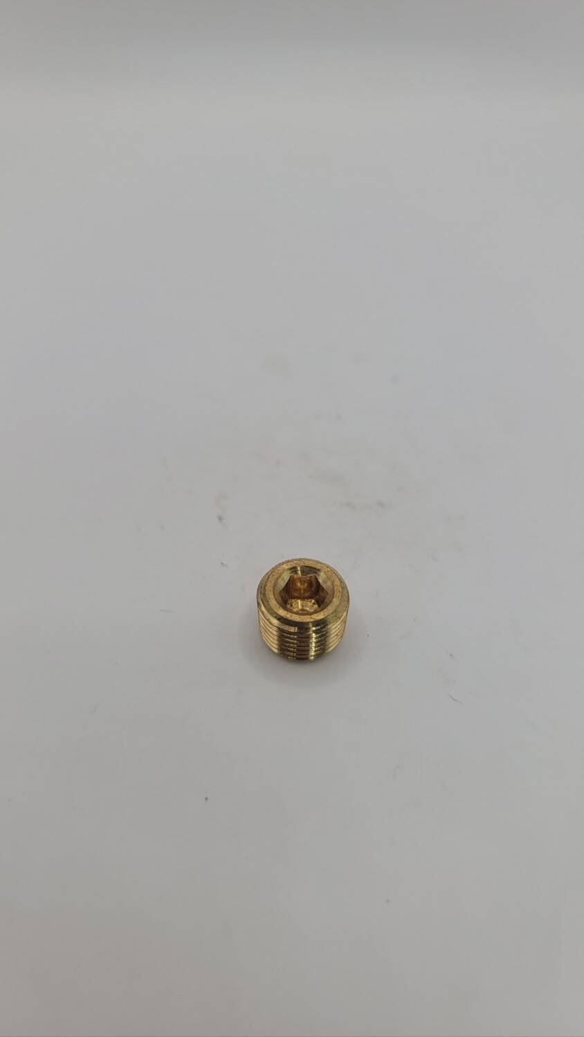 1/8" brass allen head plug