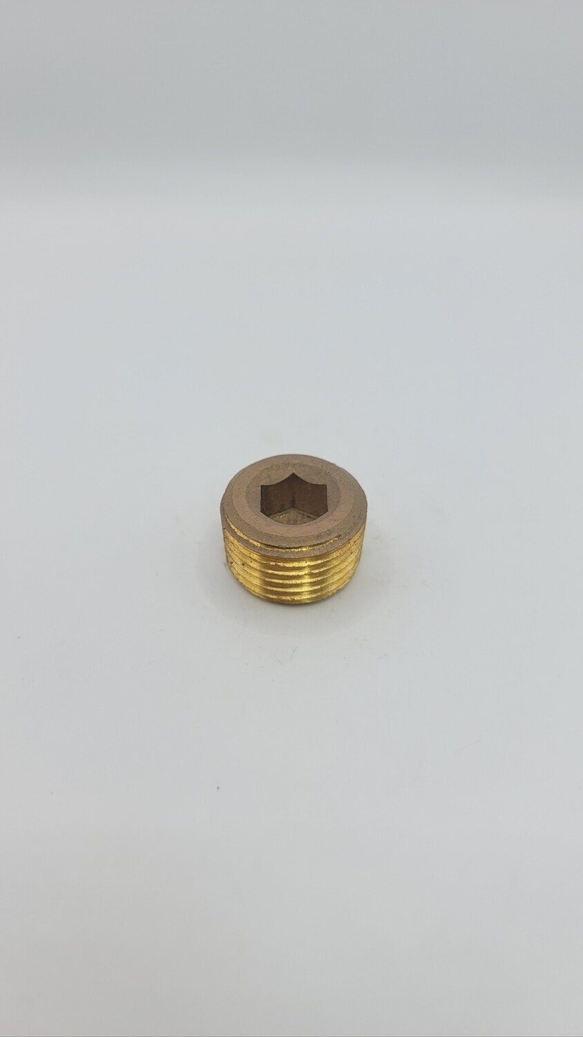 Brass Allen Head Plug 1/2"