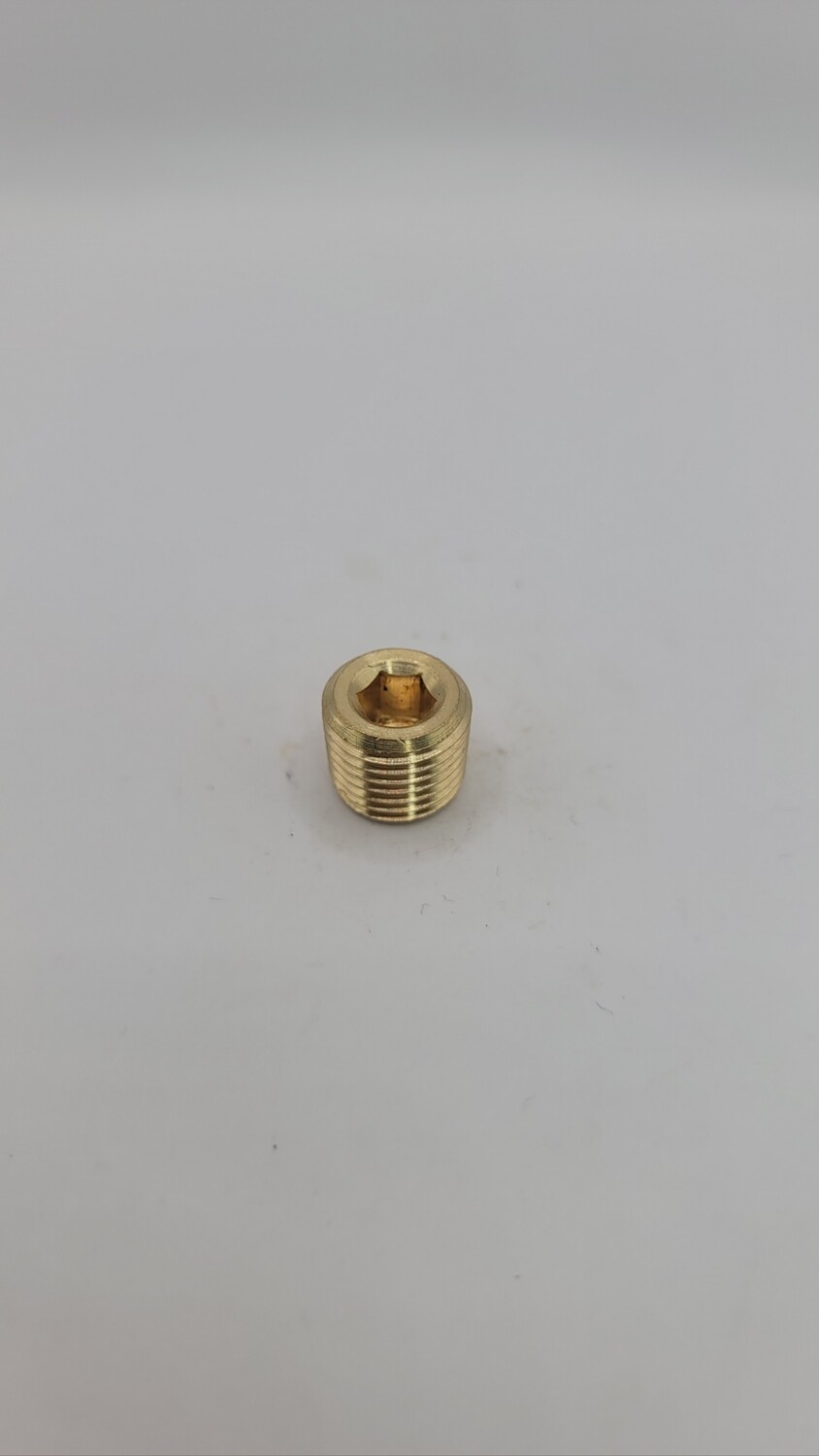 Brass Allen head plug 1/4"