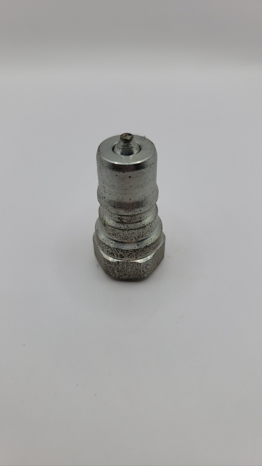 Double shut off steel plug 1/4"