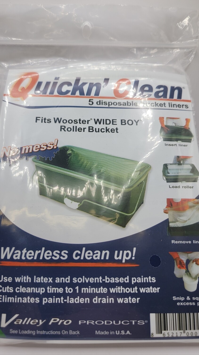 Quick n Clean WideBoy Bucket Liner 5 Pk