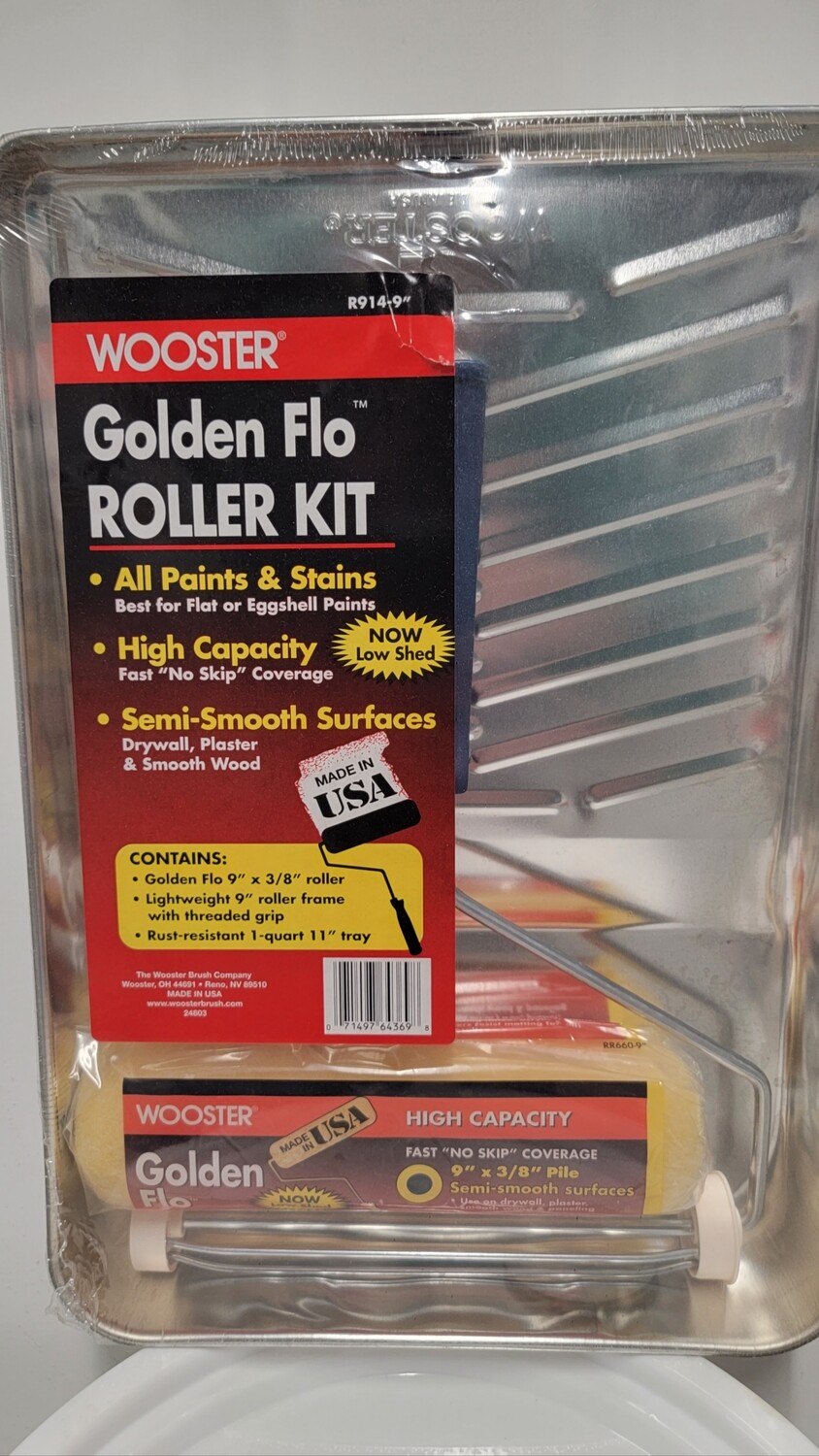 9" Roller Kit Golden Flo