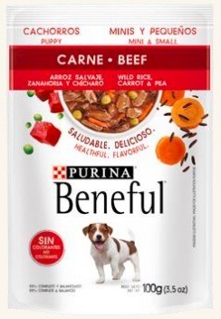 Beneful Cachorro Minis/ Peq Carne, Pollo , 100 gr