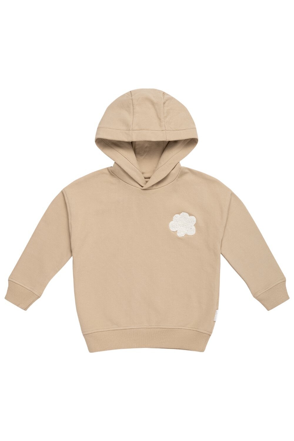 Oversized Hoodie Frottee Motiv Clouds