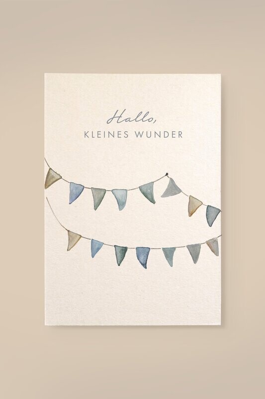 Karte Holzschliff Karte Holzschliff "Kleines Wunder"