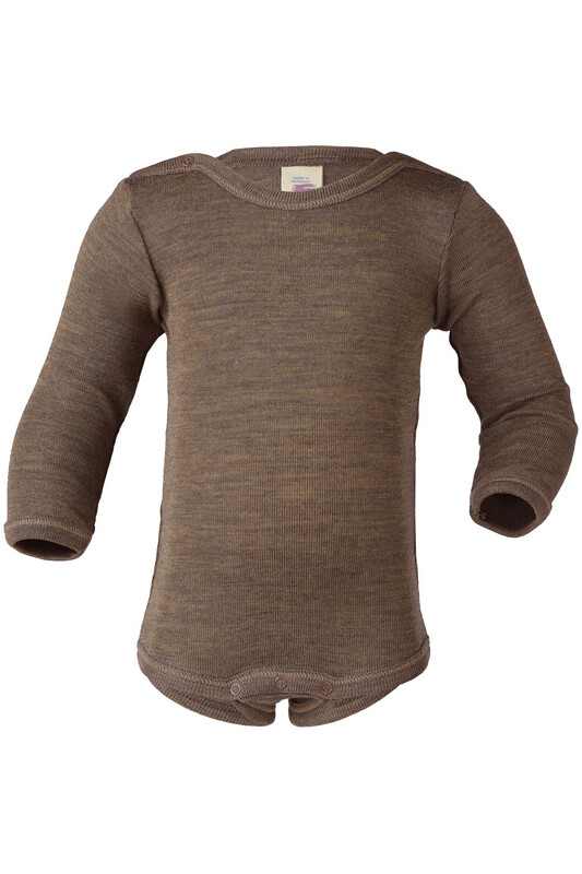 Body Wolle/Seide langarm walnuss Body Wolle/Seide langarm walnuss