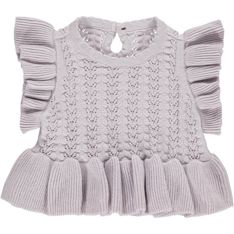Knit needle out vest Baby Knit needle out vest Baby