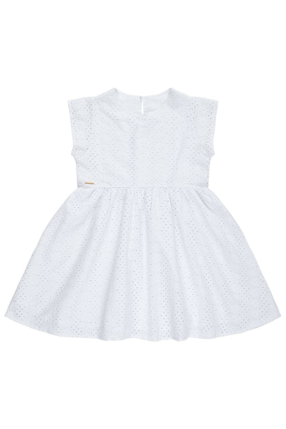 Kleid mit Spitze - Broderie Anglaise