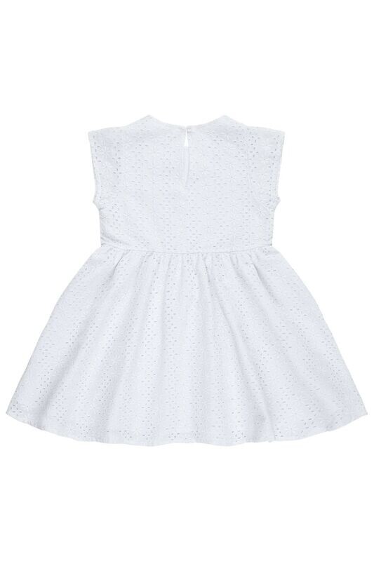 Kleid mit Spitze - Broderie Anglaise