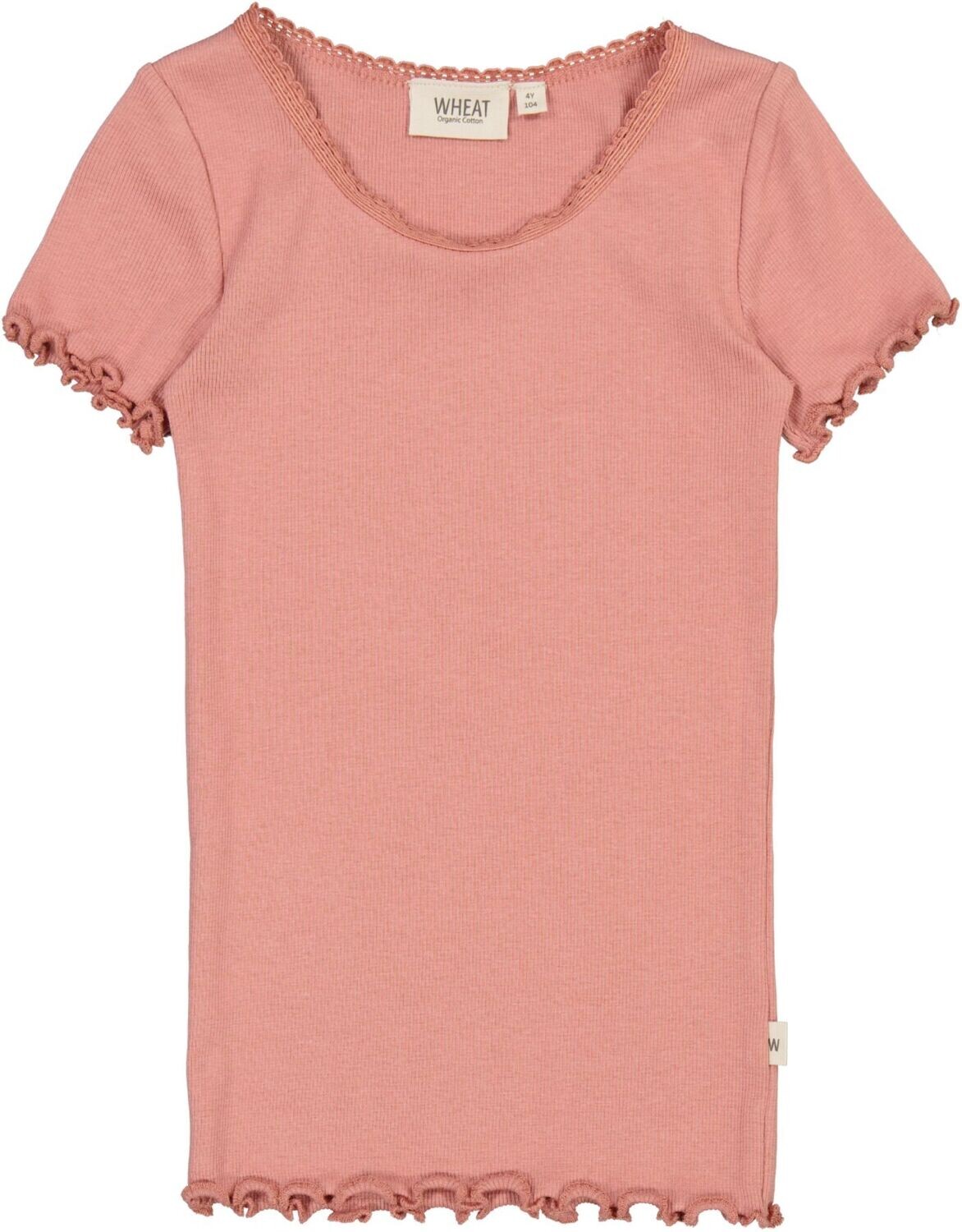 Rib T-Shirt Lace SS