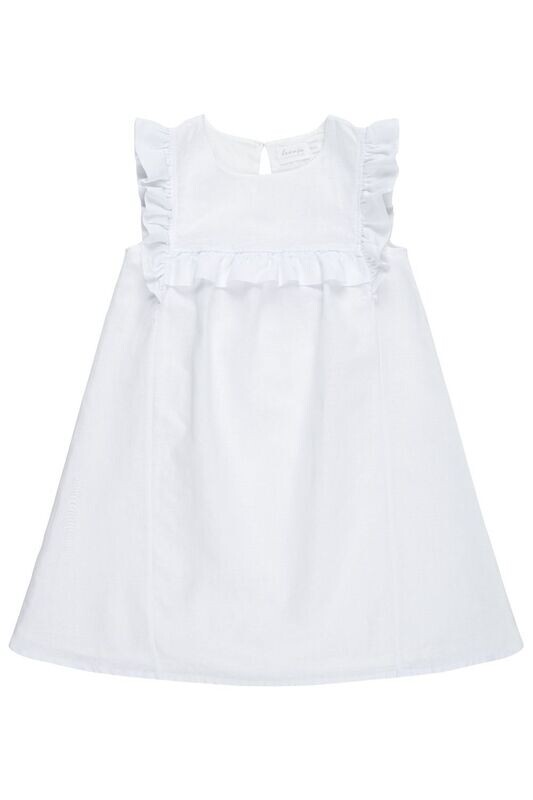 Leinenkleid mit Rüschen