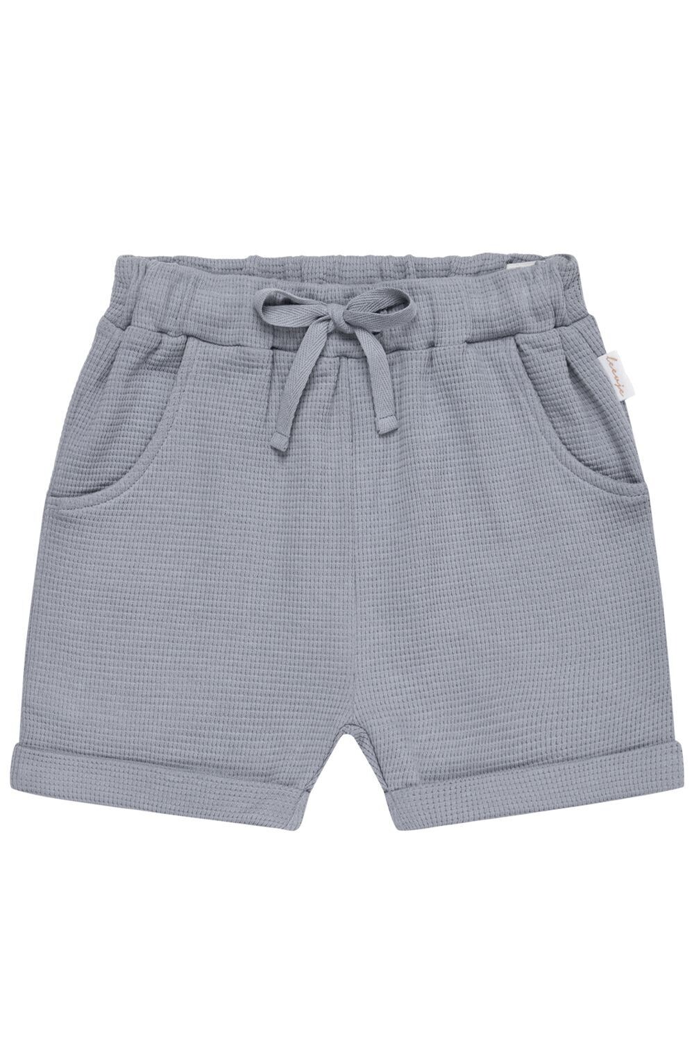 Shorts aus Waffle Piqué