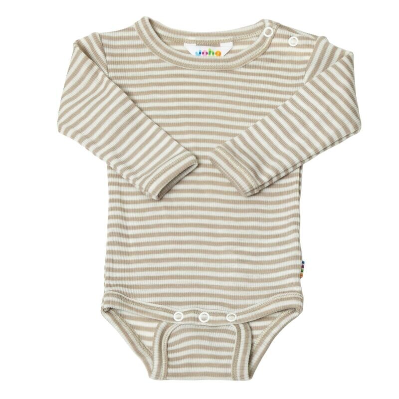 Body w/ long sleeves - Wolle/Seide beige/h Body w/ long sleeves - Wolle/Seide beige/h