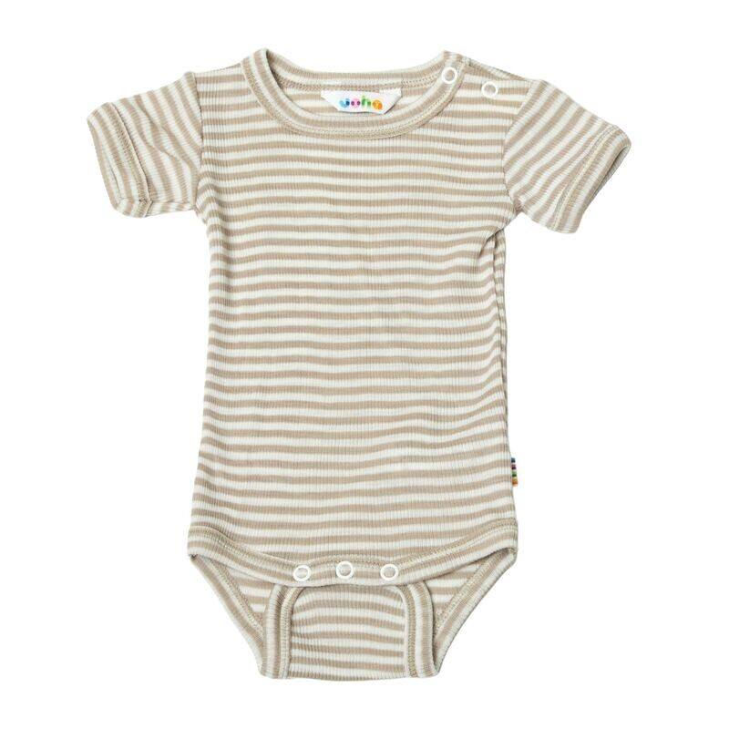 Body w/short sleeves - Wolle/Seide beige/h Body w/short sleeves - Wolle/Seide beige/h