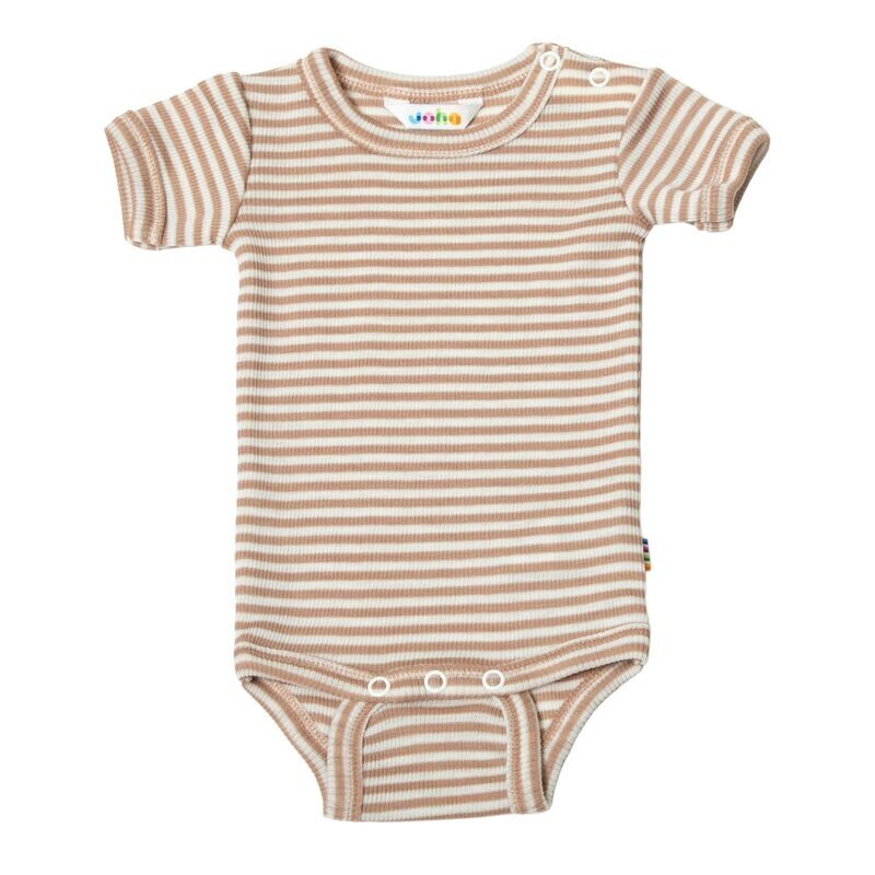 Body w/short sleeves - Wolle/Seide beige/d Body w/short sleeves - Wolle/Seide beige/d