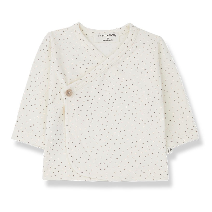 Newborn Wickelshirt mit Knopf Alba