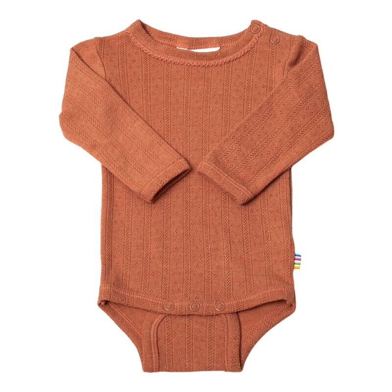 Body langarm Wolle/Seide - orange Body langarm Wolle/Seide - orange