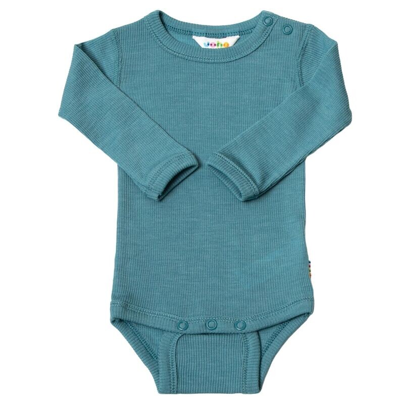 Body langarm Wolle/Seide - blau Body langarm Wolle/Seide - blau