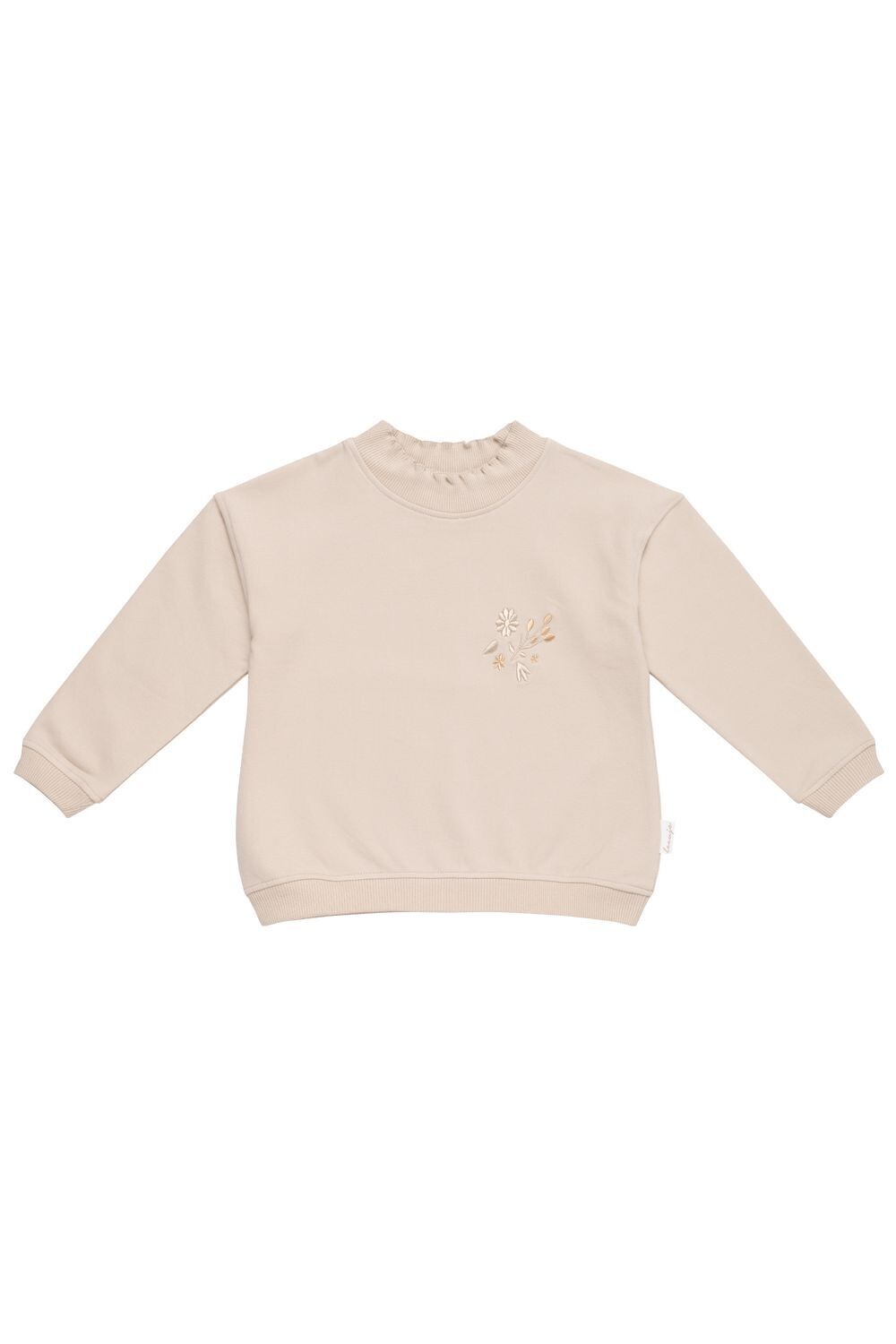 Oversized Sweatshirt mit Rüschenkragen - powder gray