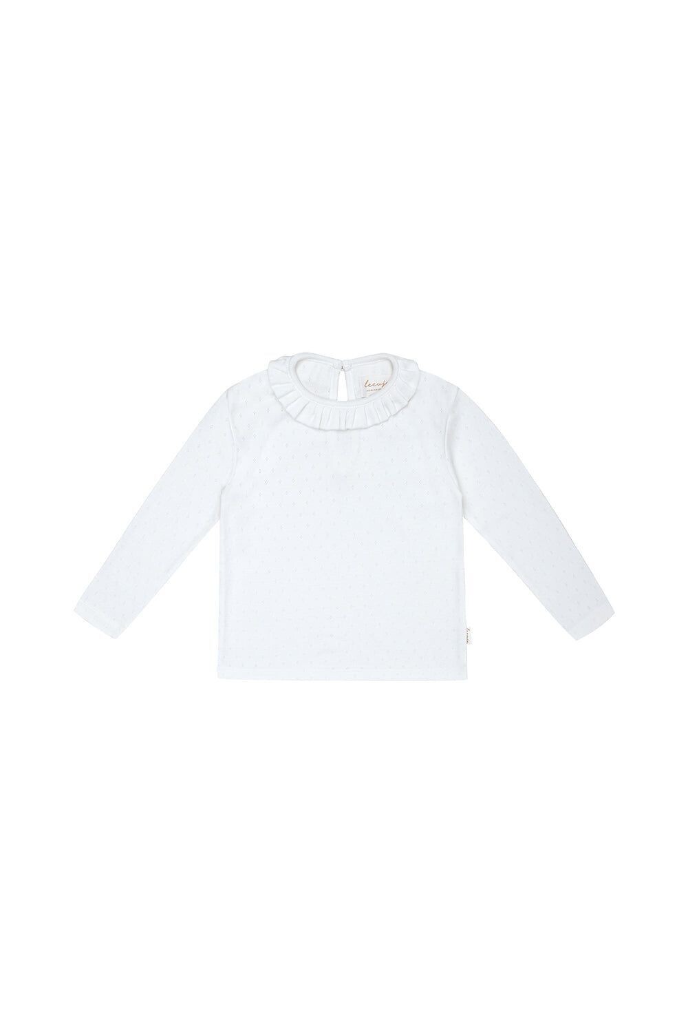 Pointelle Longsleeve - white
