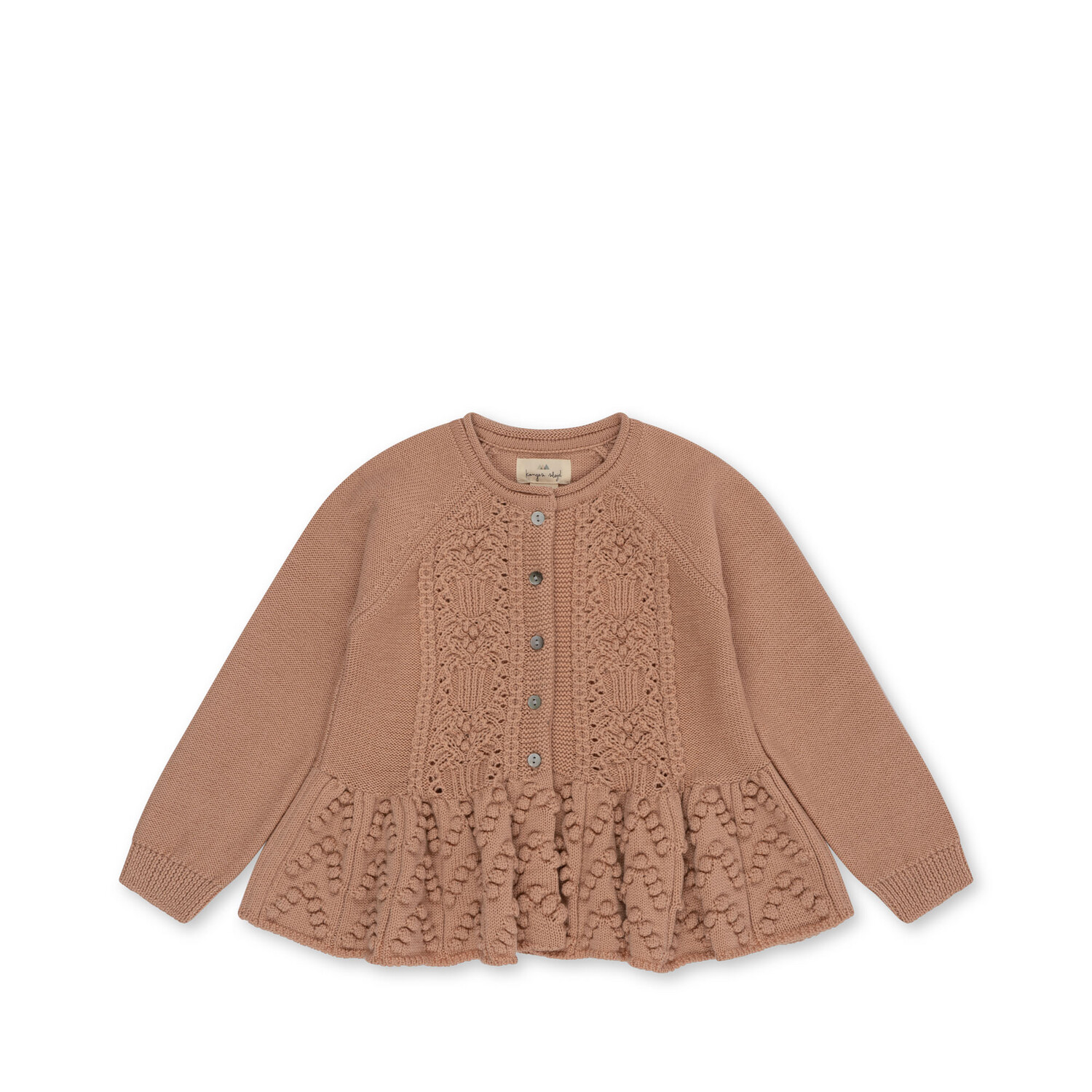 CABBY FRILL CARDIGAN - MAPLE SUGAR
