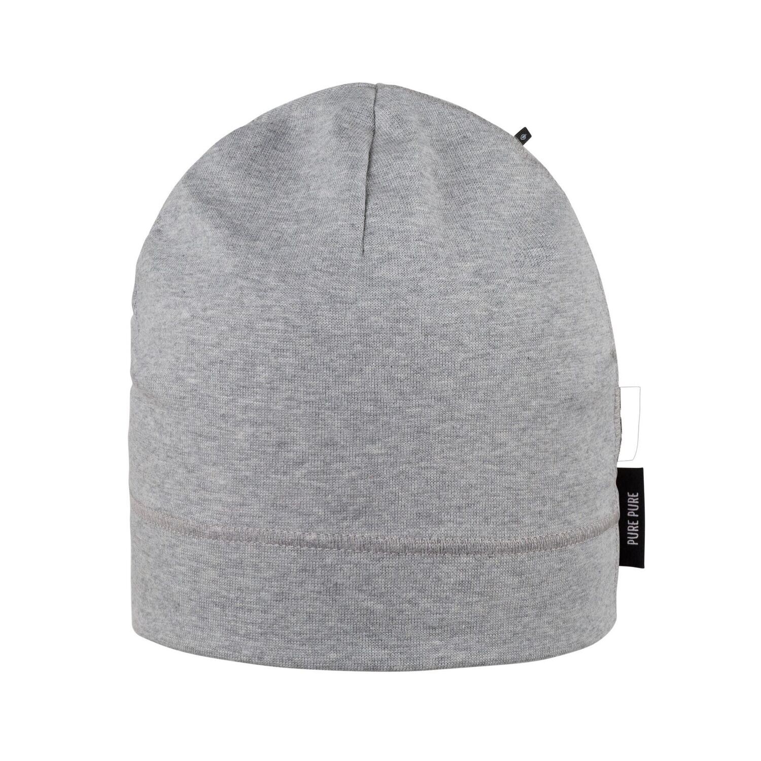 Kids-Beanie Jersey - grau-melange