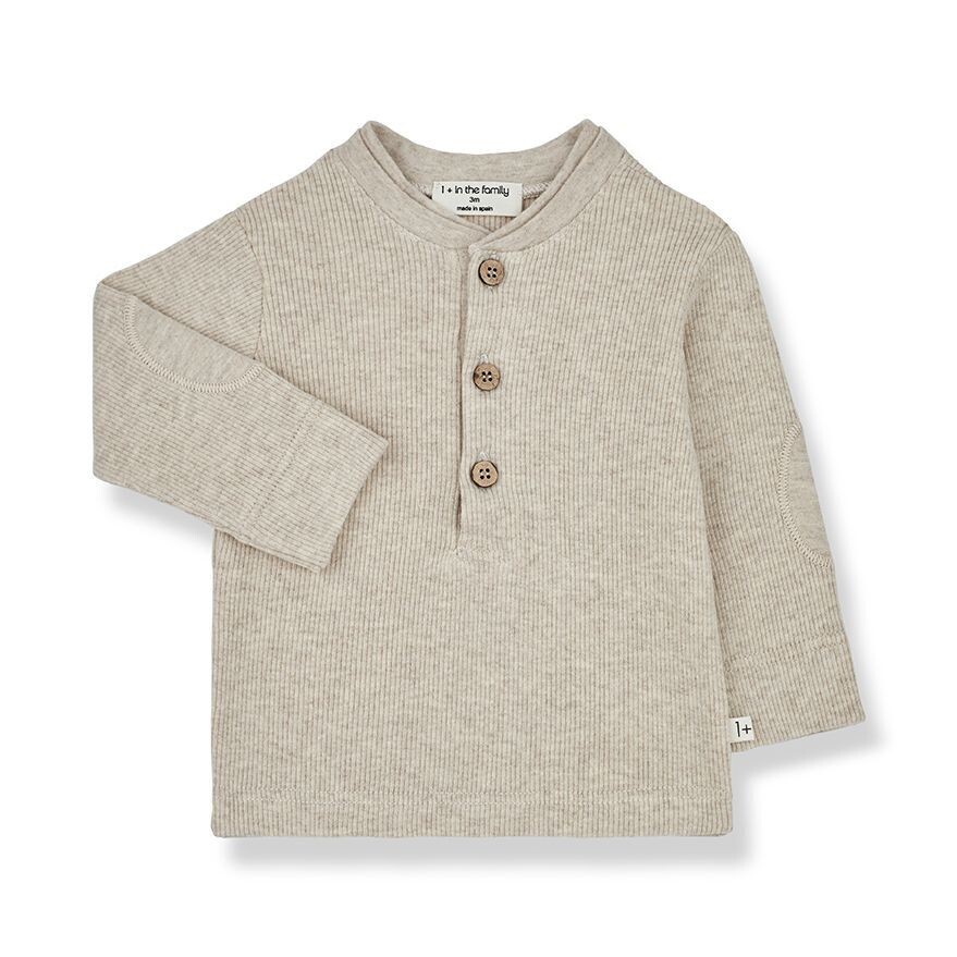 Shirt Langarm ANDRE - oatmeal