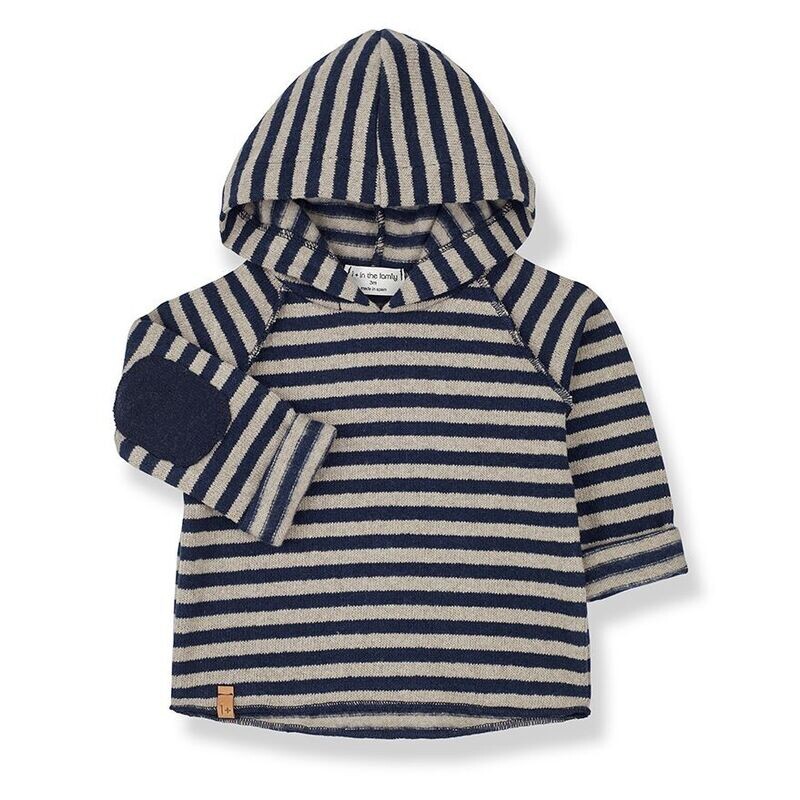 Pullover mit Kapuze LEANDRE - navy-taupe Pullover mit Kapuze LEANDRE - navy-taupe