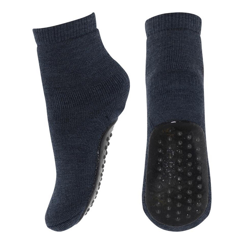 Wool Socken - anti-slip - 498 Dark Denim Melange Wool Socken - anti-slip - 498 Dark Denim Melange