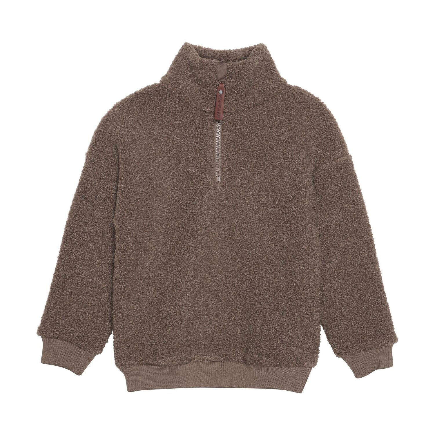 Pullover Zip Teddy - Chocolate Chip