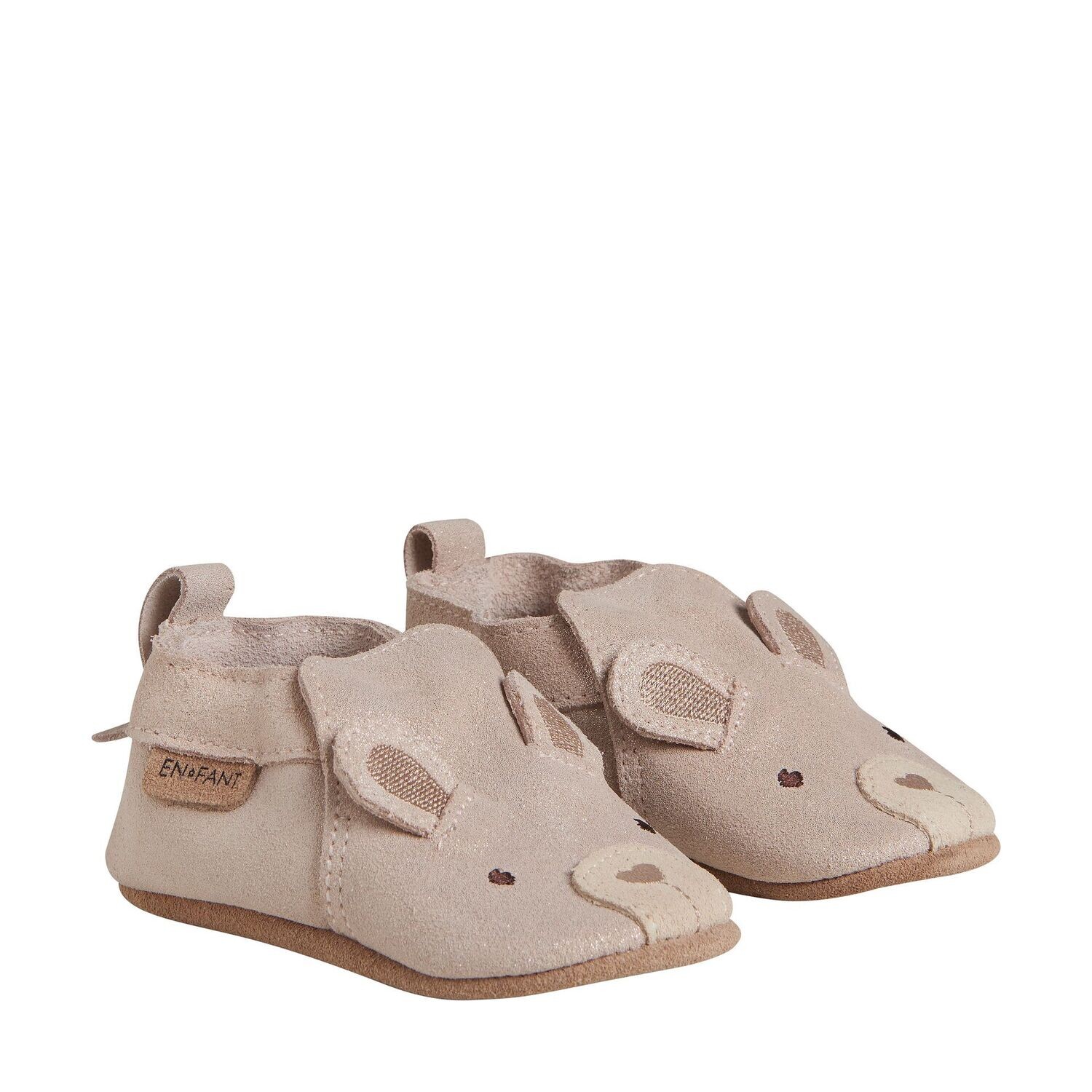 Slippers Suede Animal - Rose Dust