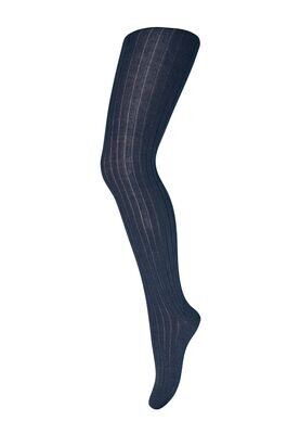 Wool rib Strumpfhose - 807 Navy