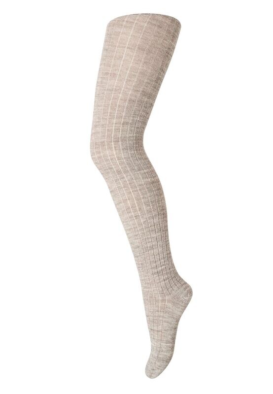 Wool rib Strumpfhose - 202 Light Brown Melange Wool rib Strumpfhose - 202 Light Brown Melange