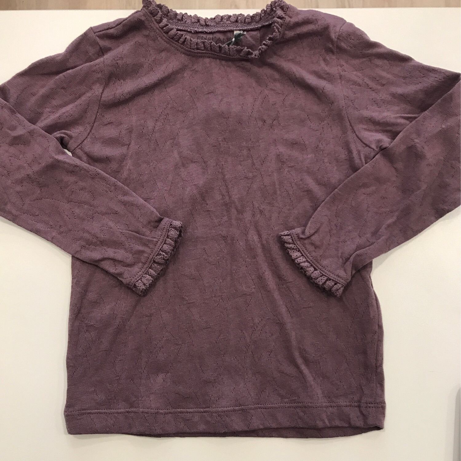 T-Shirt LS Jacquard GOTS certified